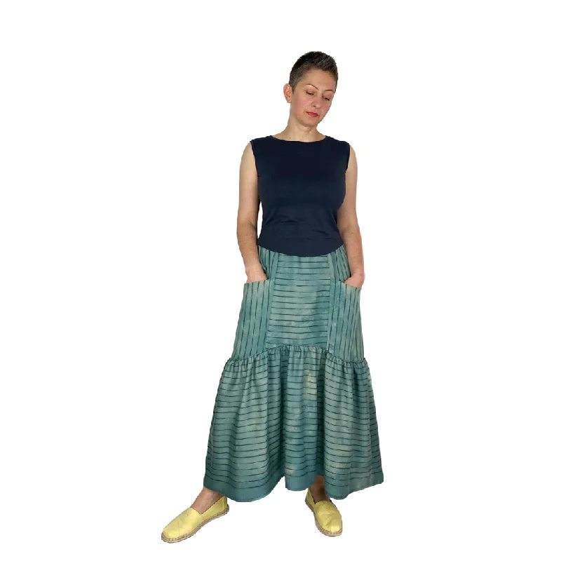 Dhurata Davies Patterns Olive Skirt