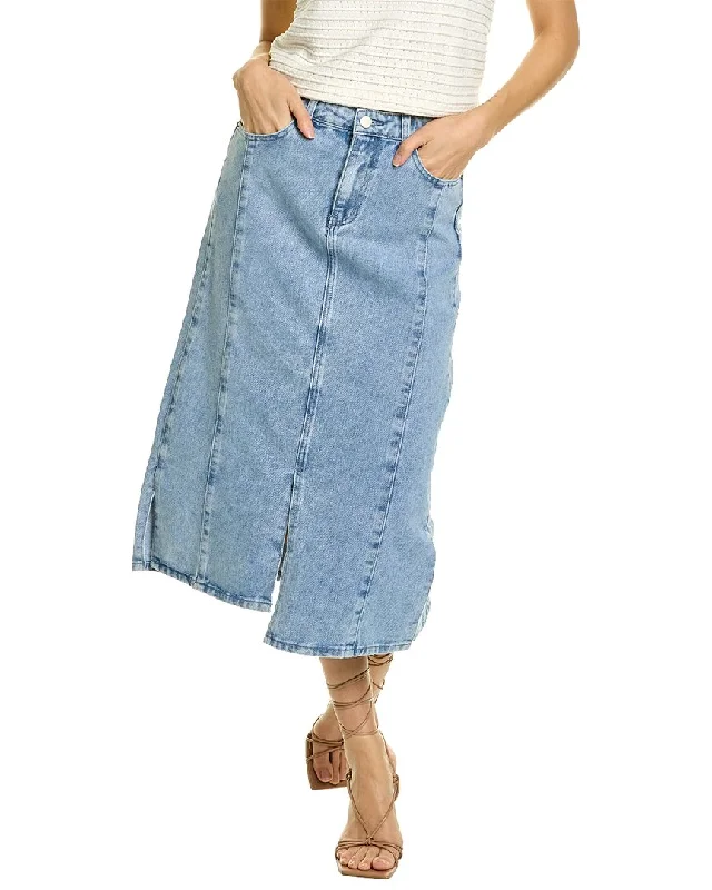 Gracia Denim Midi Skirt