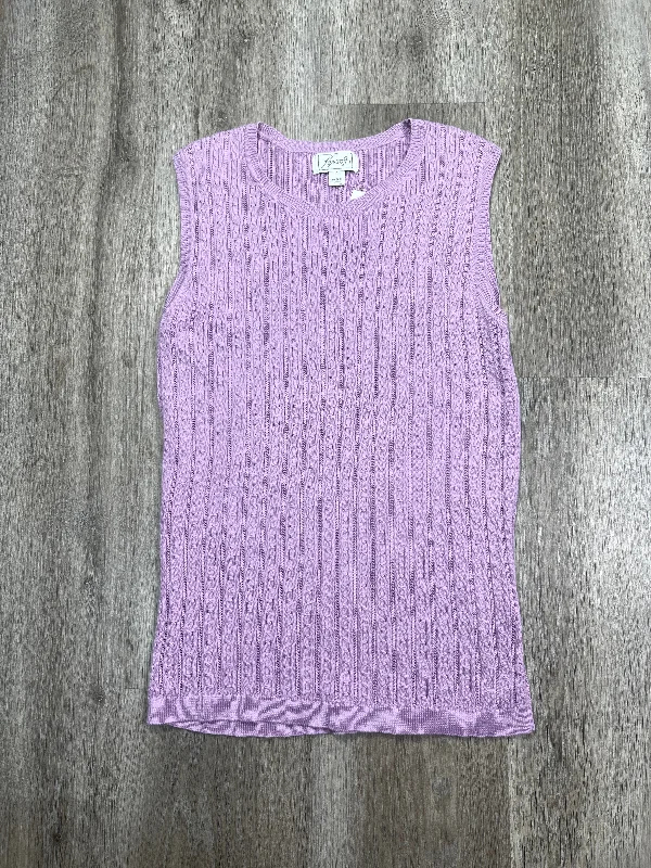 Top Sleeveless By Foxcroft In Pink, Size: S