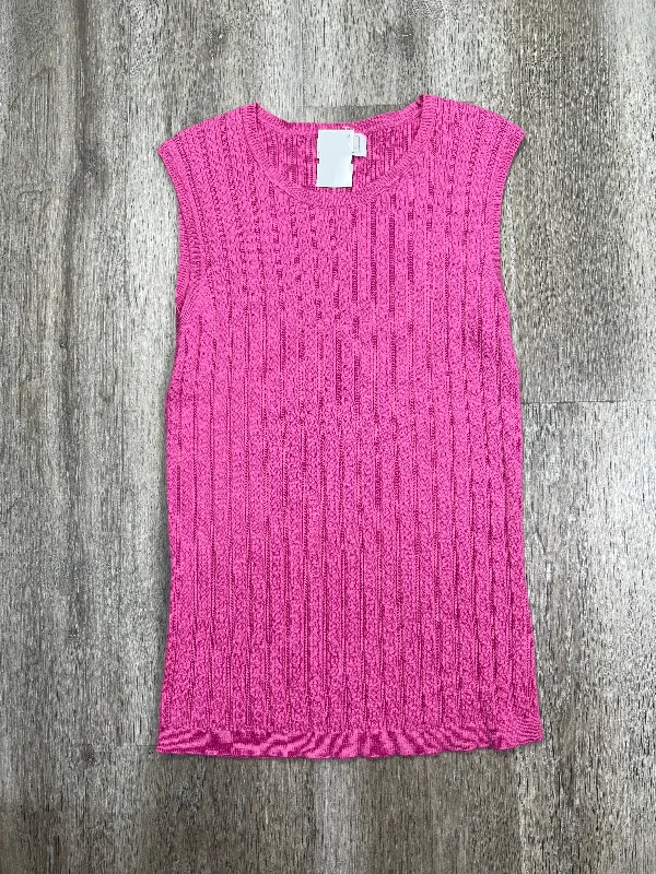 Top Sleeveless By Foxcroft In Purple, Size: S