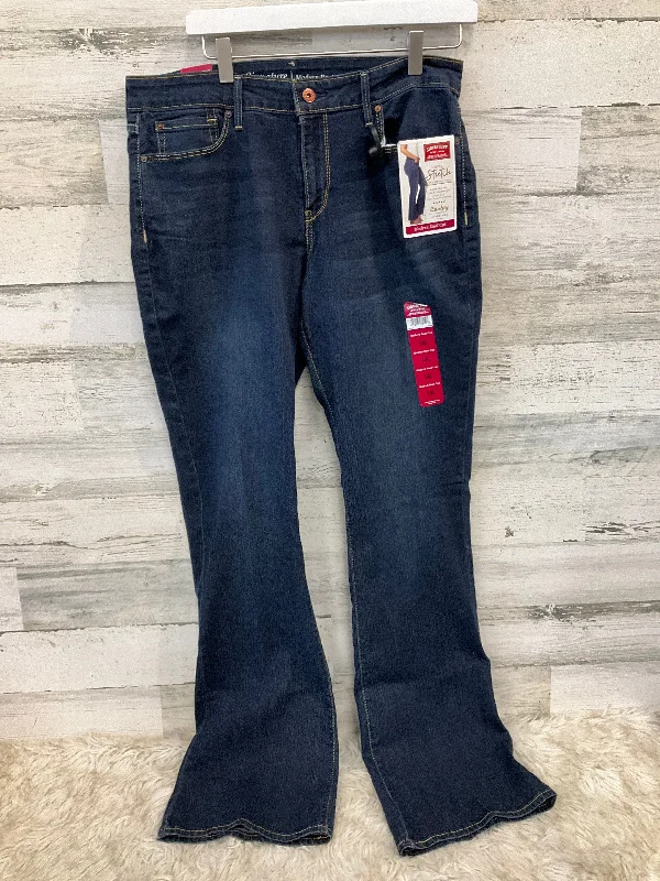 Jeans Boot Cut By Levis In Blue Denim, Size: 14l