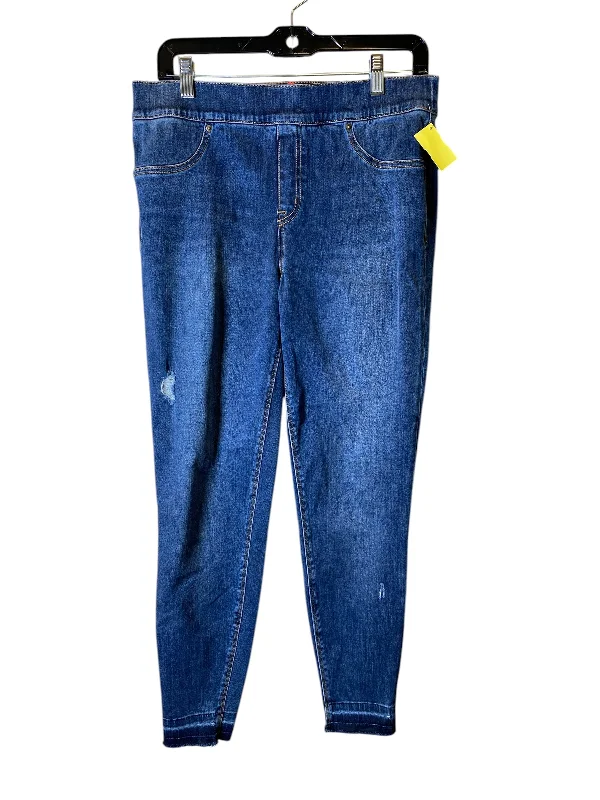 Jeans Skinny By Spanx In Blue, Size: 12