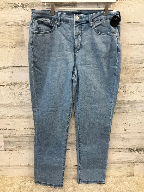 Jeans Straight By Not Your Daughters Jeans In Blue Denim, Size: 12