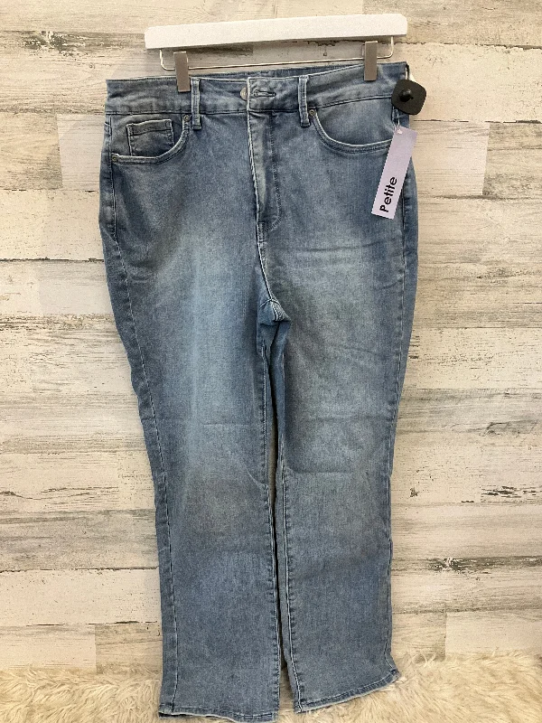 Jeans Straight By Not Your Daughters Jeans In Blue Denim, Size: 12p