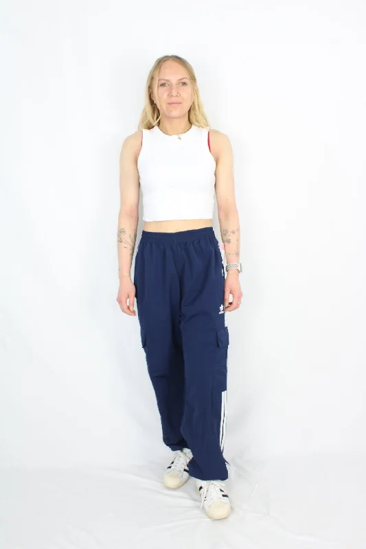 Adidas - Straight Leg Navy Trackies