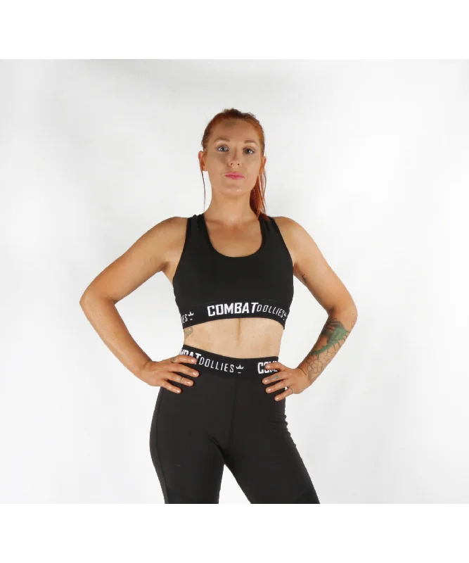 Combat Dollies Black Blok Sports Bra