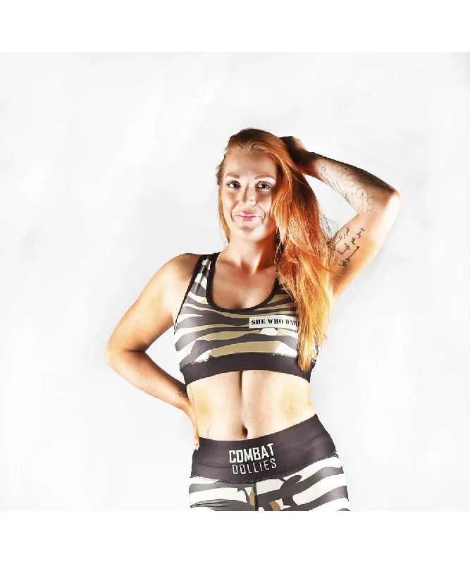 Combat Dollies Wild Desert Sports Bra