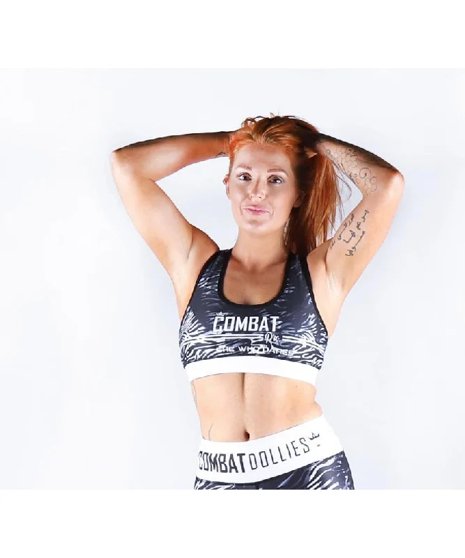 Combat Dollies Wild Smoke Sports Bra