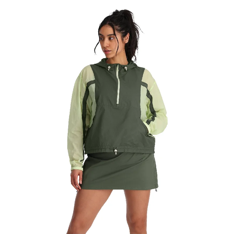 Womens Boulder Lite Anorak - Thyme Green