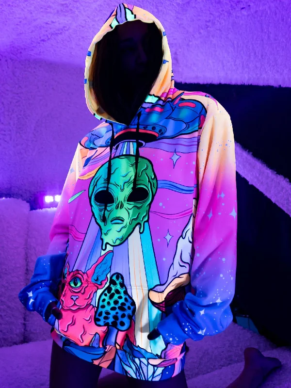 Neon Alien Invasion (Dawn) Unisex Hoodie