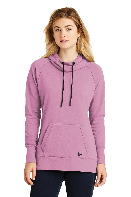 New Era Womens Fleece Hooded Sweatshirt Hoodie - Heather Lilac