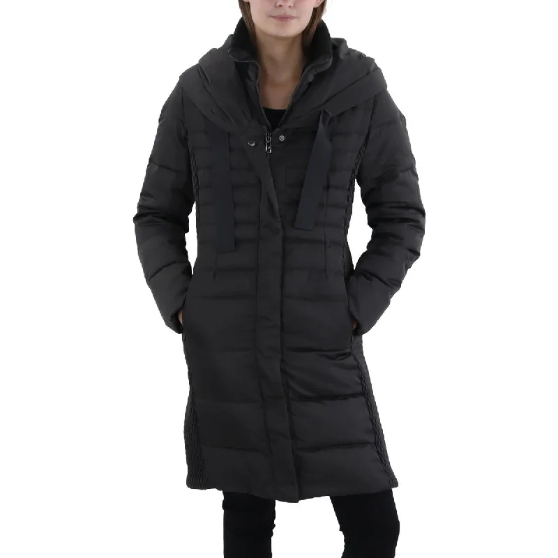 Tahari Womens Insulated Layered Puffer Jacket