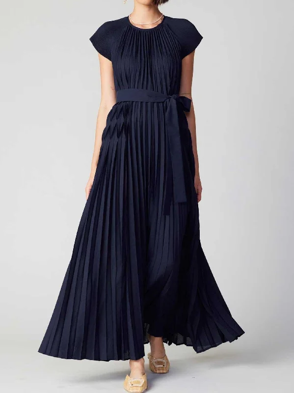 Avery Pleat Maxi Dress