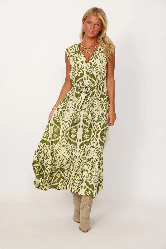 SALE - Isra Wrap Style Printed Maxi Dress